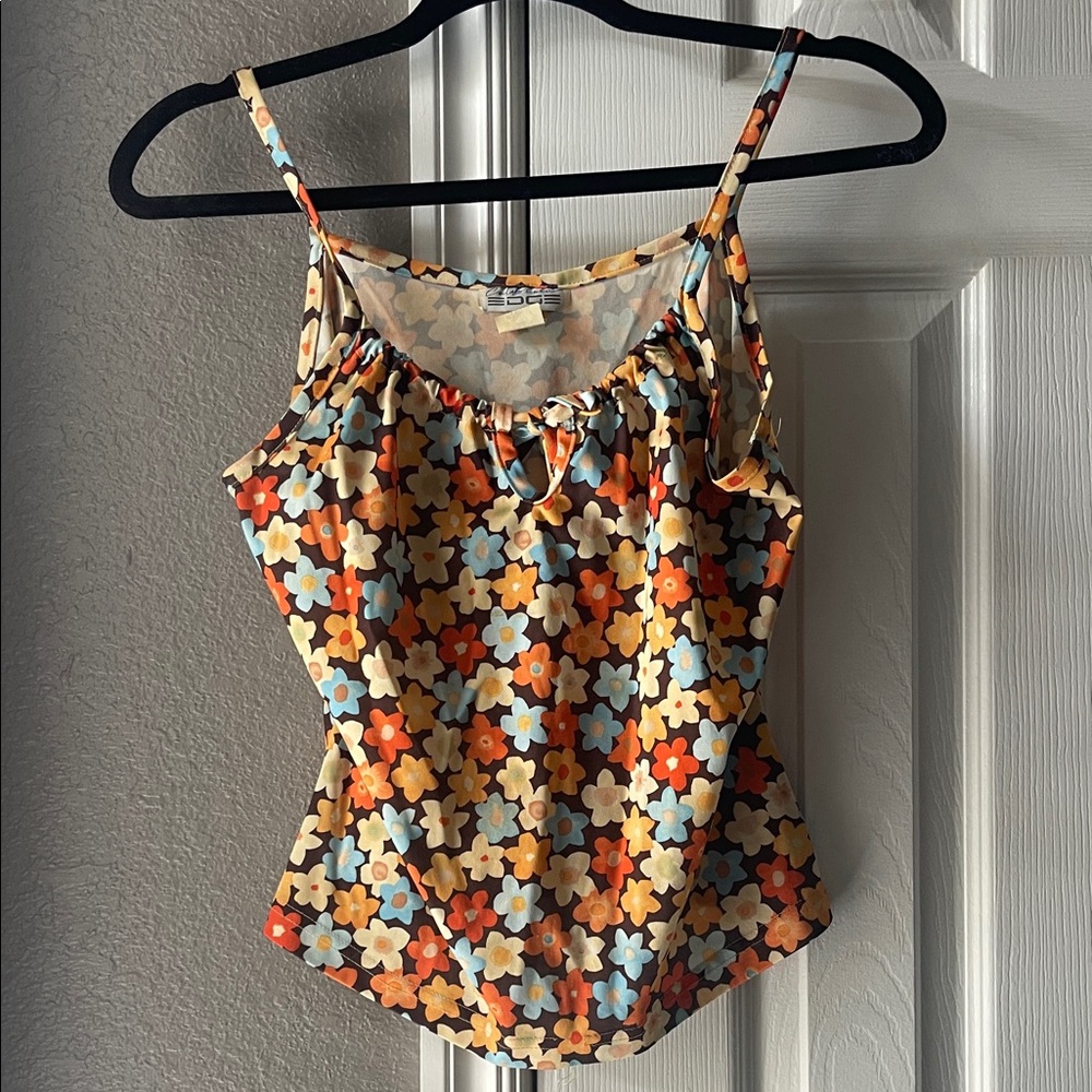 Colorful Floral Women's Tank Top